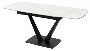 Стол ALATRI 120 MATT WHITE MARBLE SOLID CERAMIC / BLACK, ®DISAUR в Талице - talica.mebel24.online | фото 10