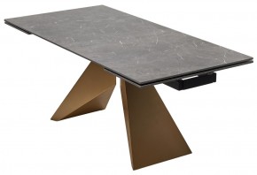 Стол ALES 180 BLACK GRAVE SOLID CERAMIC, керамика / бронзовый, ®DISAUR в Талице - talica.mebel24.online | фото 14