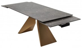 Стол ALES 180 BLACK GRAVE SOLID CERAMIC, керамика / бронзовый, ®DISAUR в Талице - talica.mebel24.online | фото 9