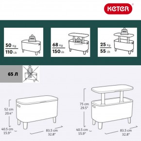 Стол Беви Бар (Bevy Bar Large Cool Bar), коричневый в Талице - talica.mebel24.online | фото 2