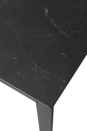 Стол CORNER 120 MATT BLACK MARBLE SOLID CERAMIC / BLACK, ®DISAUR в Талице - talica.mebel24.online | фото 5