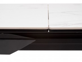 Стол CREMONA 140 MATTE STATUARIO Белый мрамор матовый, керамика/ черный каркас, ®DISAUR в Талице - talica.mebel24.online | фото 4