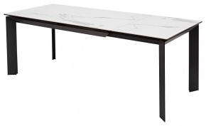 Стол CREMONA 140 MATTE STATUARIO Белый мрамор матовый, керамика/ черный каркас, ®DISAUR в Талице - talica.mebel24.online | фото 5