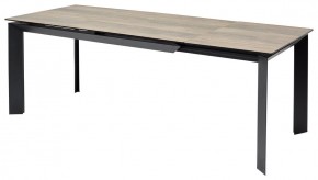 Стол CREMONA 180 KL-61 Под дерево, итальянская керамика / черный каркас, ®DISAUR в Талице - talica.mebel24.online | фото 1