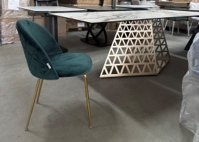 Стол ENNA 220 KL-188 Контрастный мрамор матовый, итальянская керамика/ каркас цвета шампань, ®DISAUR в Талице - talica.mebel24.online | фото 7