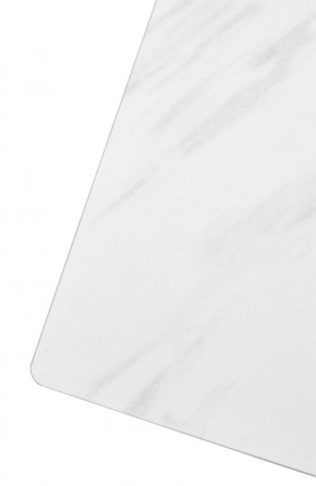 Стол FONDI 180 MARBLES KL-99 Белый мрамор матовый, итальянская керамика/ черный каркас, ®DISAUR в Талице - talica.mebel24.online | фото 6