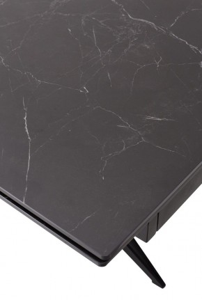 Стол FORIO 160 MATT BLACK MARBLE SOLID CERAMIC / BLACK, ®DISAUR в Талице - talica.mebel24.online | фото 9