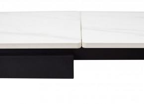Стол FORIO 160 MATT WHITE MARBLE SOLID CERAMIC / BLACK, ®DISAUR в Талице - talica.mebel24.online | фото 3