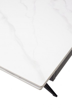 Стол FORIO 160 MATT WHITE MARBLE SOLID CERAMIC / BLACK, ®DISAUR в Талице - talica.mebel24.online | фото 9