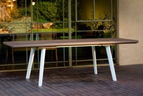 Стол Гармония раздвижной (Harmony Extendable) белый-капучино в Талице - talica.mebel24.online | фото 2