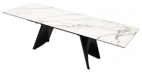 Стол IVAR 180 MARBLES KL-188 Контрастный мрамор, итальянская керамика, ®DISAUR в Талице - talica.mebel24.online | фото 5