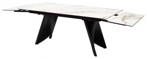 Стол IVAR 180 MARBLES KL-188 Контрастный мрамор, итальянская керамика, ®DISAUR в Талице - talica.mebel24.online | фото 9