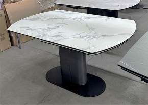 Стол KAI 140 KL-117 поворотная система раскладки, итал. керамика / Темно-серый / Черный, ®DISAUR в Талице - talica.mebel24.online | фото 8