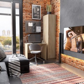Стол КАСТОР письменный 80х50, цвет Дуб Сонома в Талице - talica.mebel24.online | фото 3