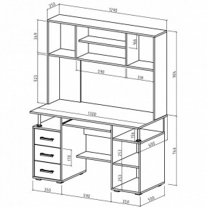 Стол компьютерный Амбер в Талице - talica.mebel24.online | фото 3