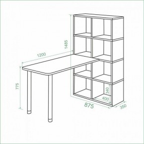 Стол компьютерный Bartolo в Талице - talica.mebel24.online | фото 2