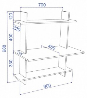 Стол компьютерный Cross СтТ3 в Талице - talica.mebel24.online | фото 2