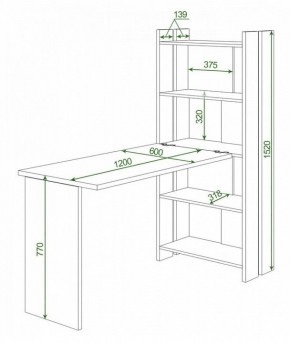 Стол компьютерный Домино Lite СТЛ-ОВ+С120Прям без тумбы в Талице - talica.mebel24.online | фото 2