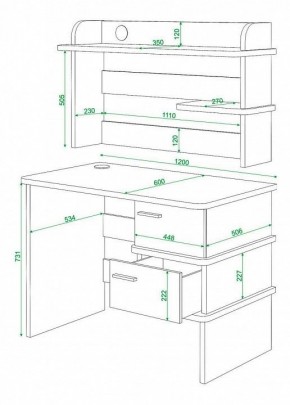 Стол компьютерный Домино нельсон СД-15 в Талице - talica.mebel24.online | фото 3