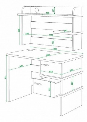 Стол компьютерный Домино нельсон СД-15 в Талице - talica.mebel24.online | фото 3