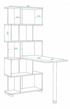 Стол компьютерный Домино нельсон СЛ-5СТ в Талице - talica.mebel24.online | фото 2