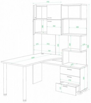 Стол компьютерный Домино нельсон СР-500М/160 в Талице - talica.mebel24.online | фото 2