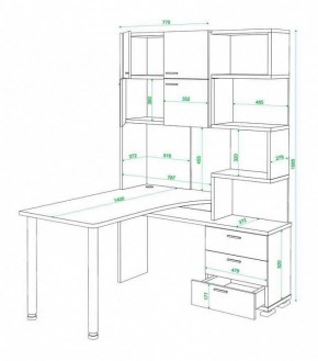 Стол компьютерный Домино нельсон СР-500М140 в Талице - talica.mebel24.online | фото 3