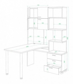Стол компьютерный Домино нельсон СР-500М160 в Талице - talica.mebel24.online | фото 3