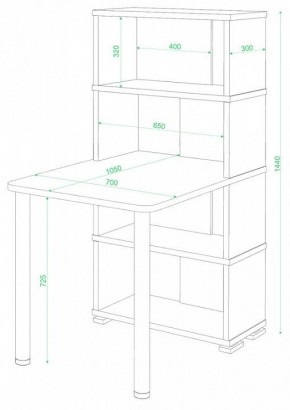 Стол компьютерный Домино СБ-10М/4 в Талице - talica.mebel24.online | фото 2