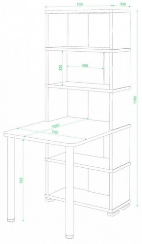 Стол компьютерный Домино СБ-10М/5 в Талице - talica.mebel24.online | фото 2