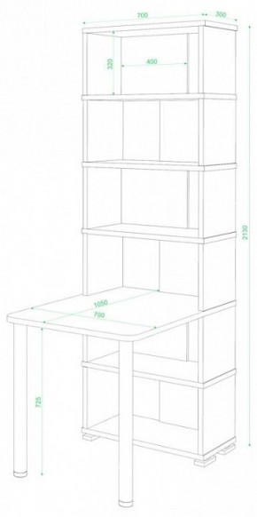 Стол компьютерный Домино СБ-10М/6 в Талице - talica.mebel24.online | фото 2