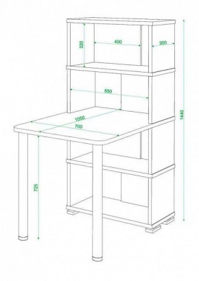 Стол компьютерный Домино СБ-10М4 в Талице - talica.mebel24.online | фото 3