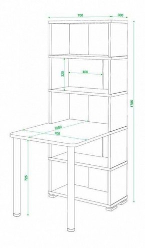 Стол компьютерный Домино СБ-10М5 в Талице - talica.mebel24.online | фото 3