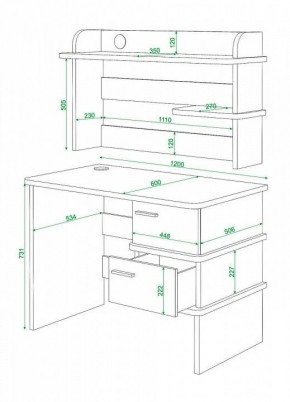 Стол компьютерный Домино СД-15C в Талице - talica.mebel24.online | фото 4