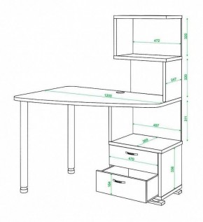 Стол компьютерный Домино СКМ-60 в Талице - talica.mebel24.online | фото 5