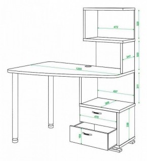 Стол компьютерный Домино СКМ-60 в Талице - talica.mebel24.online | фото 5