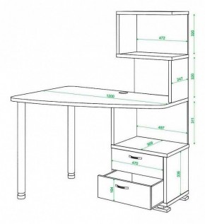 Стол компьютерный Домино СКМ-60 в Талице - talica.mebel24.online | фото 5