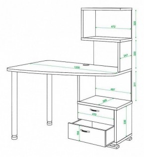 Стол компьютерный Домино СКМ-60 в Талице - talica.mebel24.online | фото 5