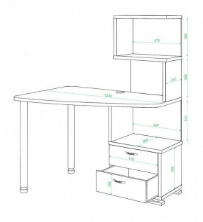 Стол компьютерный Домино СКМ-60 в Талице - talica.mebel24.online | фото 2