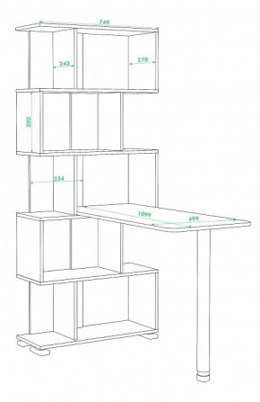 Стол компьютерный Домино СЛ-5СТ в Талице - talica.mebel24.online | фото 2