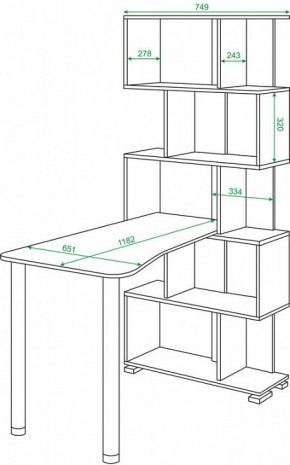 Стол компьютерный Домино СЛ-5СТ-2 в Талице - talica.mebel24.online | фото 2