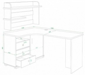 Стол компьютерный Домино СР-145 в Талице - talica.mebel24.online | фото 2