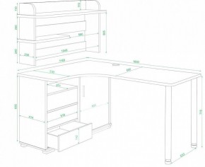 Стол компьютерный Домино СР-145М в Талице - talica.mebel24.online | фото 2