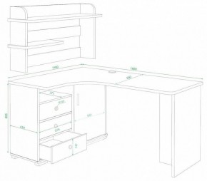 Стол компьютерный Домино СР-165 в Талице - talica.mebel24.online | фото 2