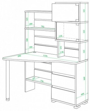 Стол компьютерный Домино СР-322 в Талице - talica.mebel24.online | фото 2