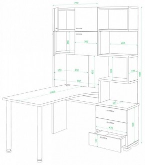 Стол компьютерный Домино СР-500М/140 в Талице - talica.mebel24.online | фото 2