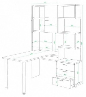 Стол компьютерный Домино СР-500М/140 в Талице - talica.mebel24.online | фото 2