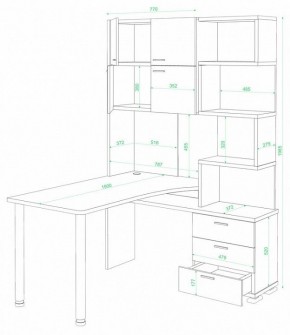 Стол компьютерный Домино СР-500М/190 в Талице - talica.mebel24.online | фото 2