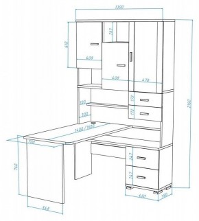 Стол компьютерный Домино СР-620/140 в Талице - talica.mebel24.online | фото 2