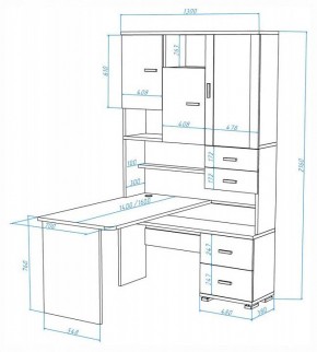 Стол компьютерный Домино СР-620-160 в Талице - talica.mebel24.online | фото 2